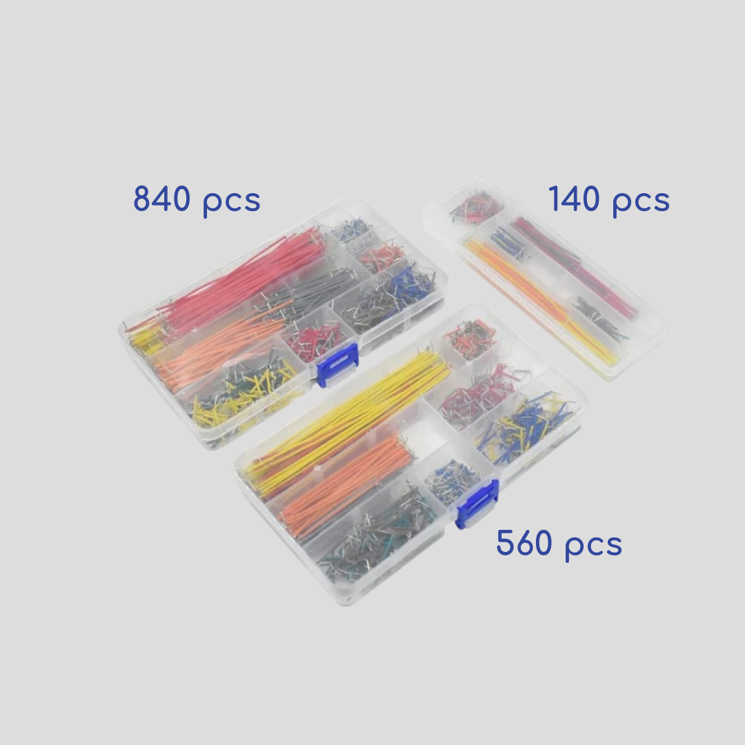 MossByte Breadboard Wiring Pack — 140/560/840pcs for All DIY Builds